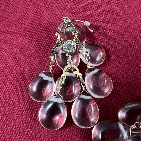 J Crew Dangle Earrings Chandelier Teardrop Fashion French Hook Elegant Classic - Picture 6 of 7